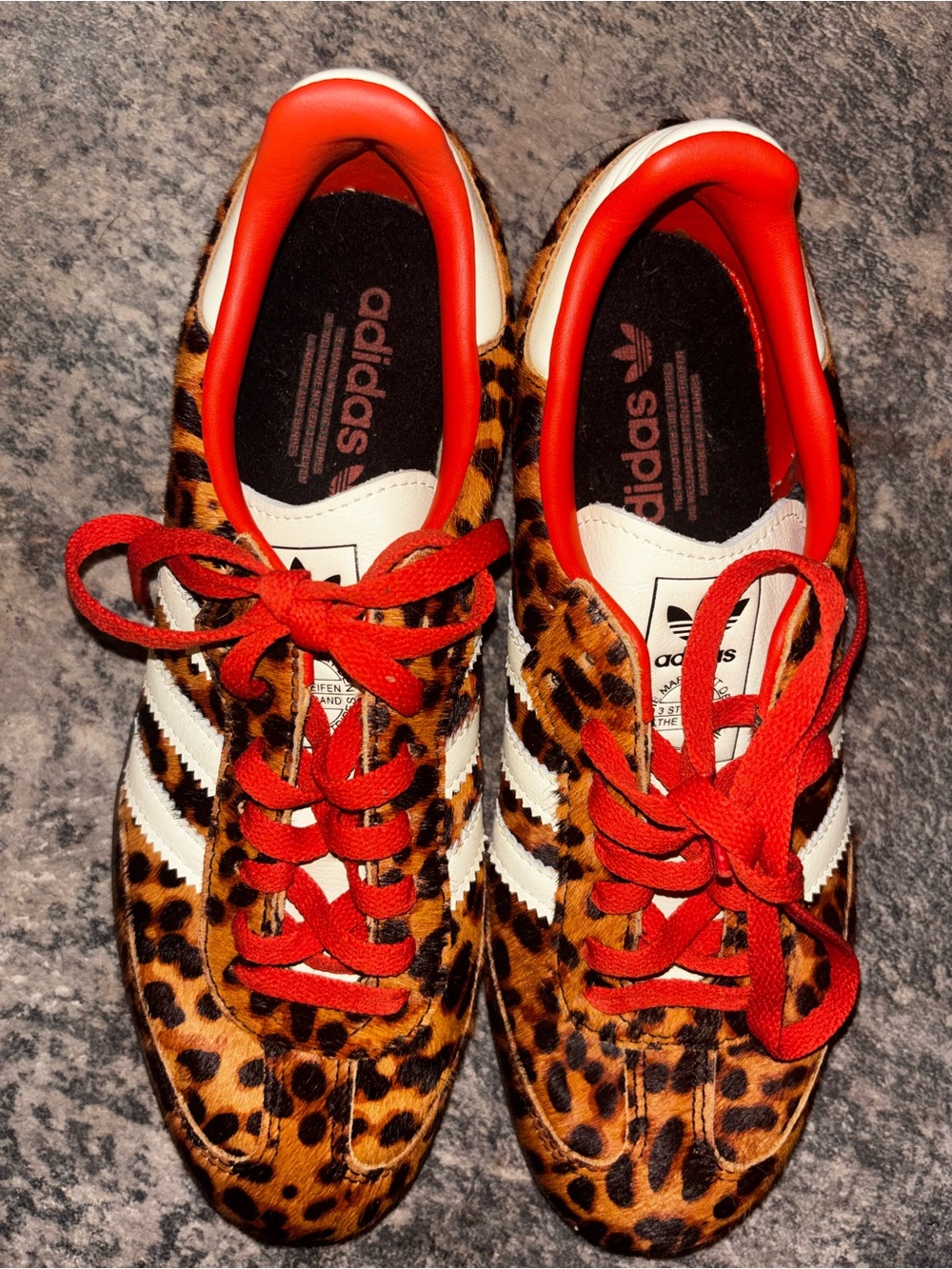 Adidas Samba OG Red Leopard White - Women’s Size 10 - Picture 2 of 7